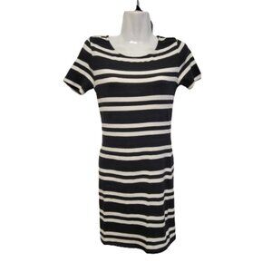 Black and White Short sleeved Mini Dress- Size M
